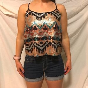 Charlotte Russe sequin top